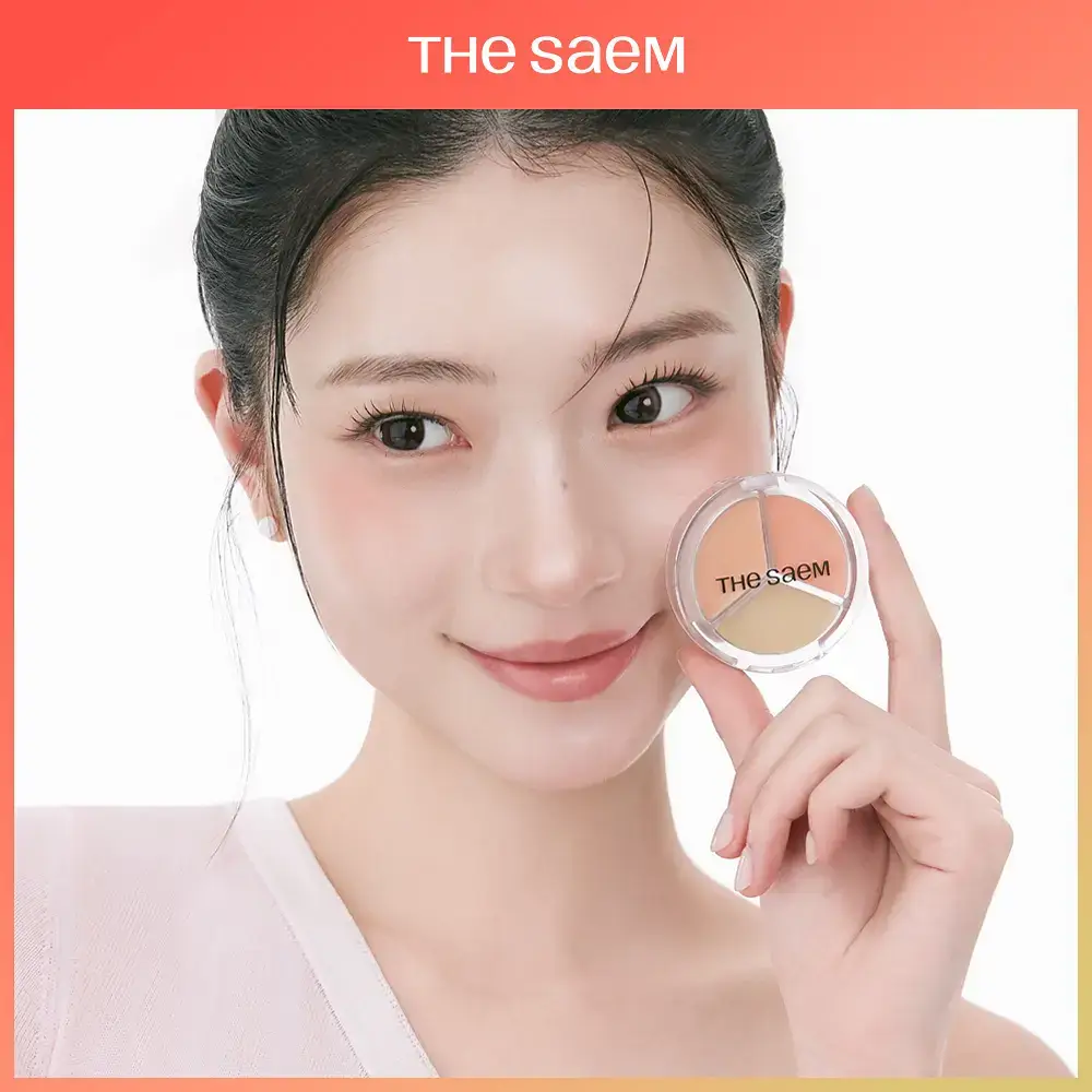 [NEW/촉촉밀착커버]더샘 커버 퍼펙션 트리플 팟 컨실러 글로우 3colors